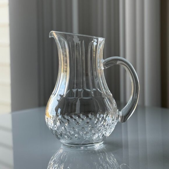 Cristal D'arques-Durand Capella Clear Crystal Pitcher, 8” (20.3 cm) Tall - Picture 1 of 4